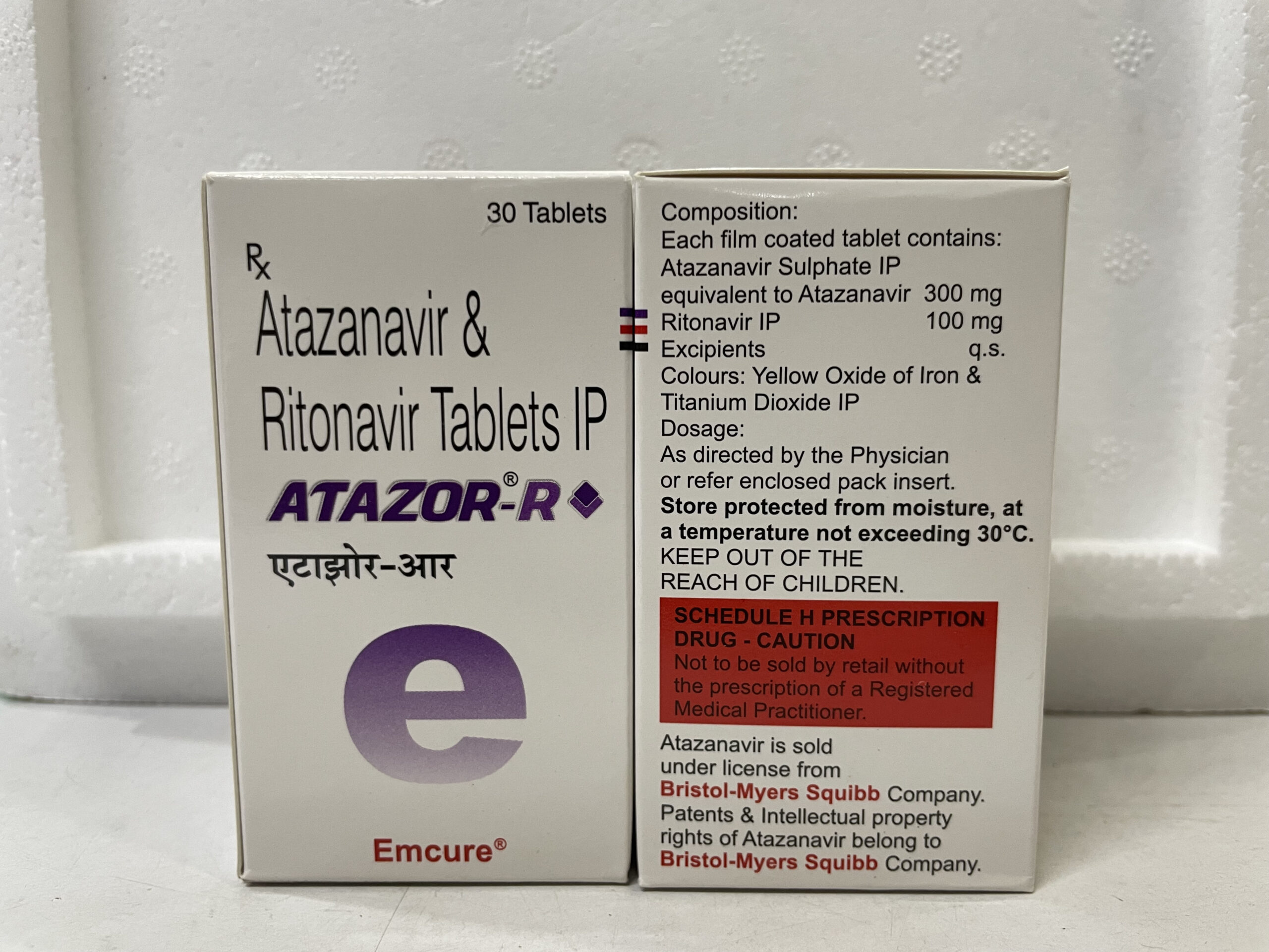 Atazanavir 300mg Tab + Ritonavir 100mg Tab