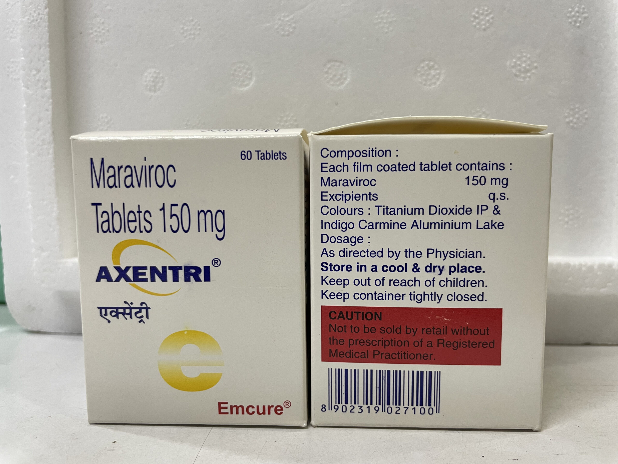 Maraviroc-150mg Tab (60 Tabs)