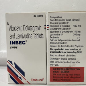 Abacavir 600mg, Dolutegravir 50mg and Lamivudine 300mg Tab (30Tabs)
