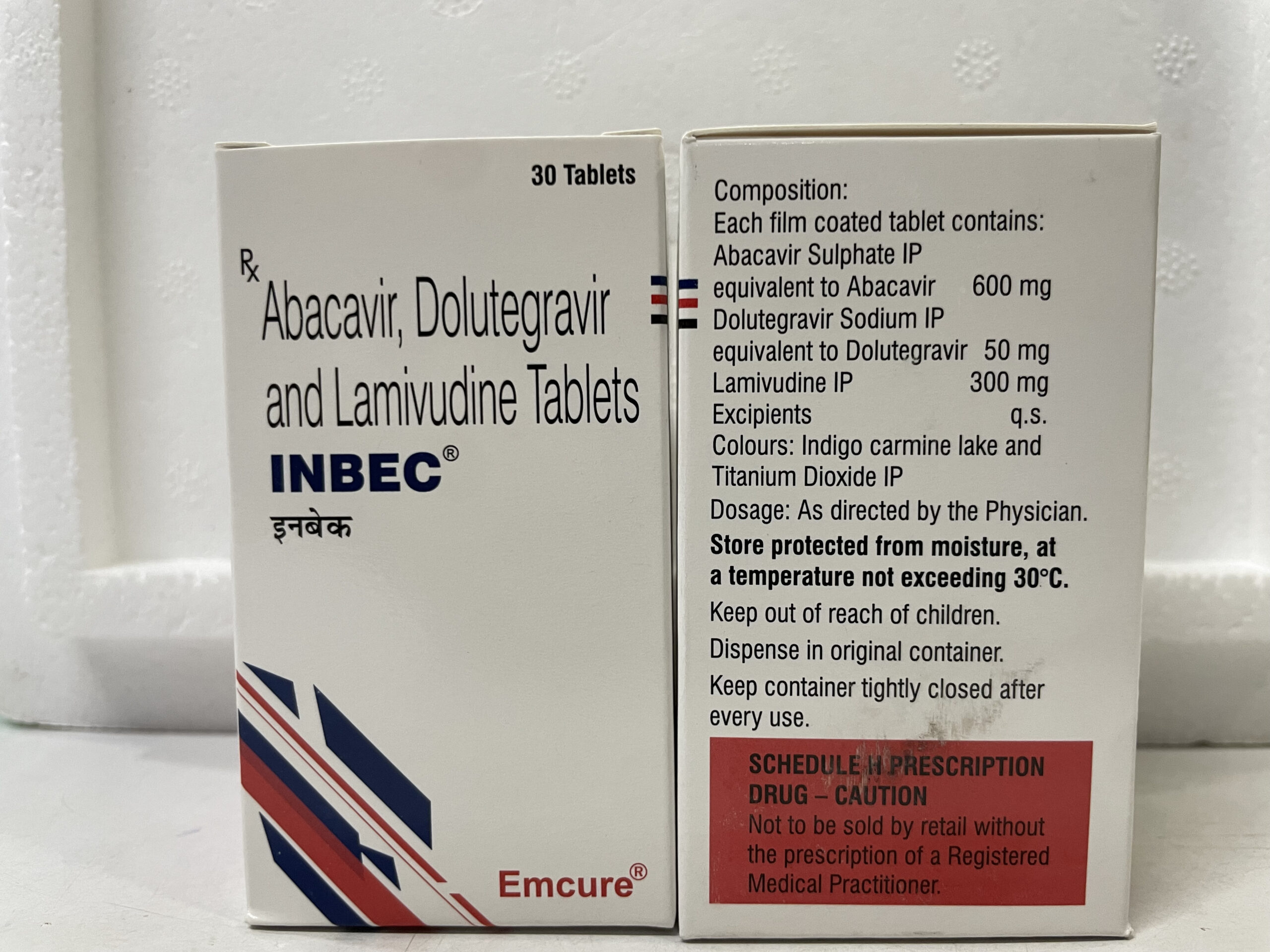 Abacavir 600mg, Dolutegravir 50mg and Lamivudine 300mg Tab (30Tabs)
