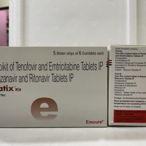 Tenofovir disoproxil fumarate (300mg) +Lamivudine (300mg) + Atazanavir (300mg) + Ritonavir (100mg)