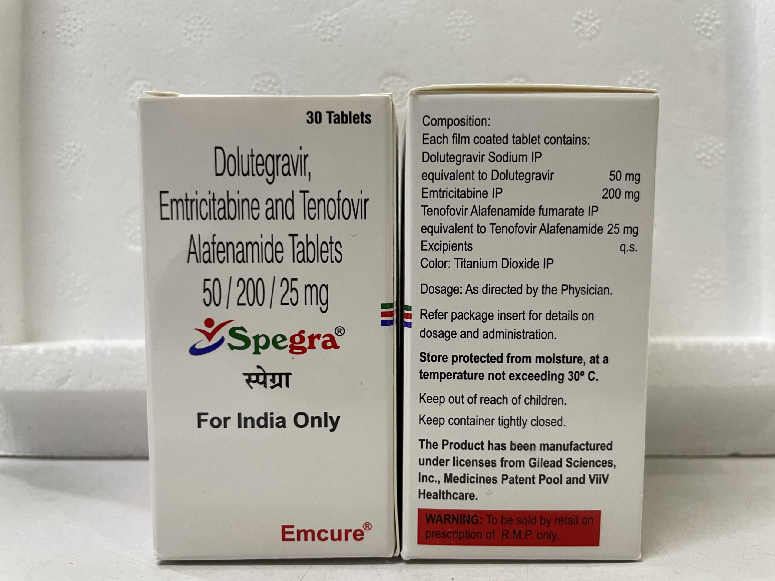 Dolutegravir Emtricitabine and Tenofovir Alafenamide Tab