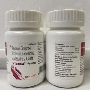 Lamivudine (300mg) + Tenofovir disoproxilfumarate (300mg) + Efavirenz (400mg