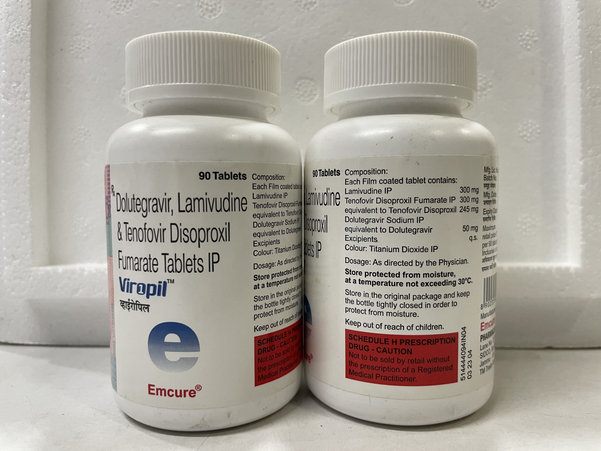 Dolutegravir (50mg) + Lamivudine (300mg) +Tenofovir disoproxil fumarate (300mg)