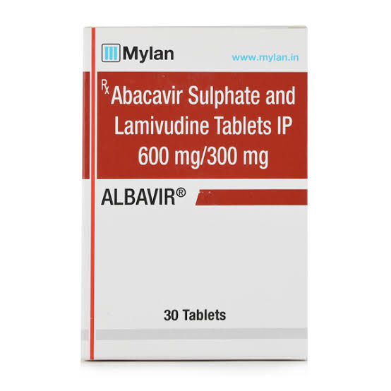 Abacavir 600mg Tab + Lamivudine 300mg Tab (30 Tabs)