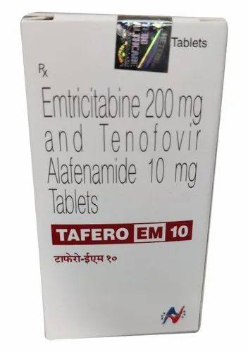 Emtricitabine-200g + Tenofovir 10mg Tab