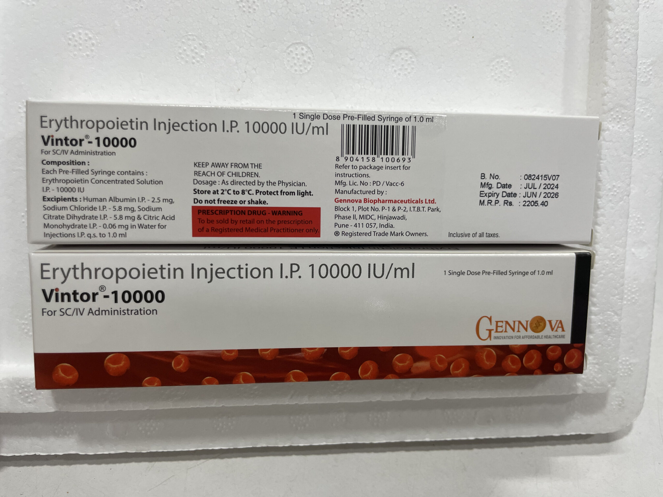 Erythropoietin Injection 2K/4K/6K/10K