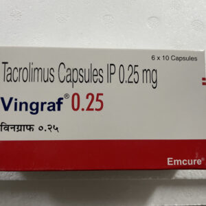 Tacrolimus Cap 0.25/0.5/1/2/5mg cap