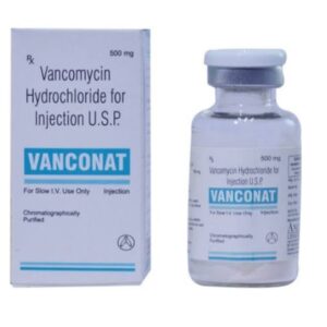 Vancomycin Hydrochloride 500mg Inj / 250/500mg Cap